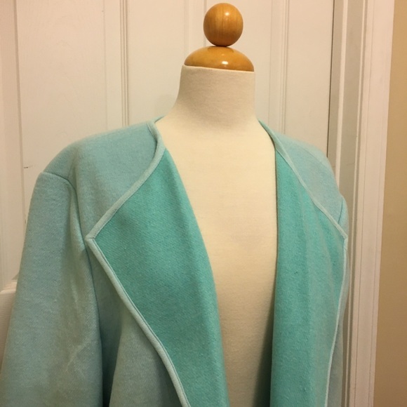 ✨HP✨ NWT The Limited Wool Blend Aruba Blue Coat - Picture 3 of 6